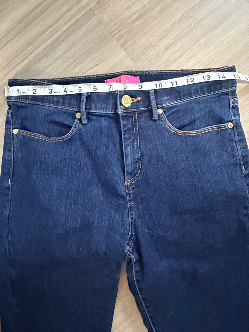 Lilly Pulitzer Dark Wash Eagan High Rise Skinny Denim Jeans. Sz M-10 - Picture 7 of 13
